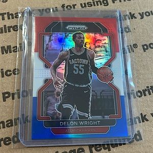 Delon Wright ‘21 Prizm Red White Blue Parallel No. 57